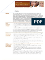 The Fund For Theological Educaiton - 2005 Fact Sheet