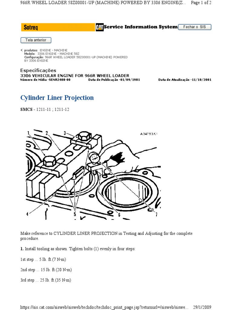 Motor 60Z02152 08 (1) CAT 3306 Liner Projection PDF