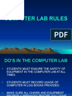 Computer Lab Rules