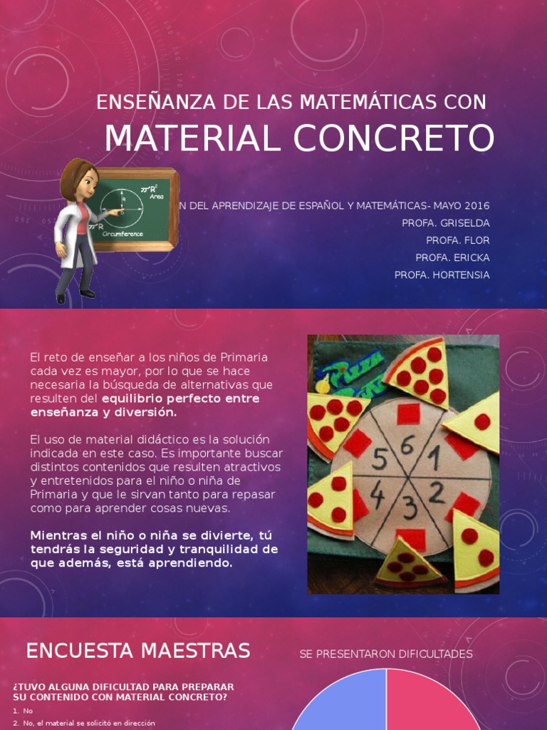Uso de Material Concreto en Matemáticas | PDF | Aprendizaje | Ciencia ...