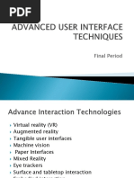 Advance Interaction Technologies