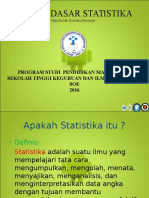 Kuliah Statistika Elementer Pertemuan 1