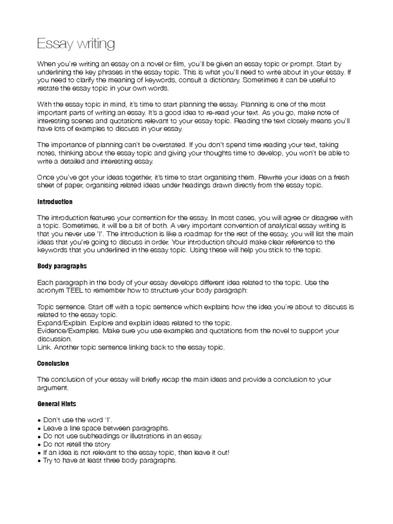 games essay writing