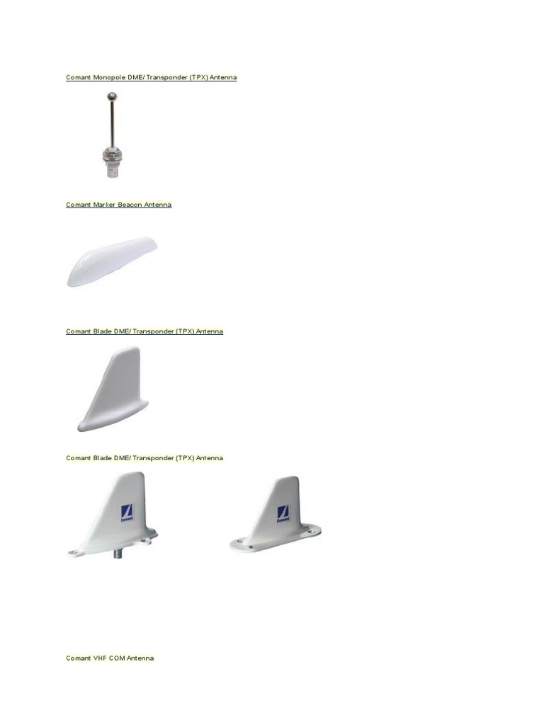 Comant Aviation Antenna Overview | PDF | Computers | Technology ...