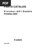 Canon Finisher Ad1 Saddle Finisher Ad2 Parts