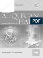 Buku Alquran Hadis Mts 7 Siswa PDF