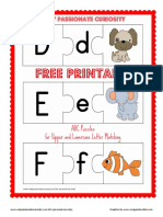 ABC Upper and Lowercase Matching Puzzles