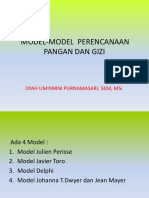 Model Perencanaan Pangan Dan Gizi