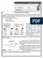 A Filosofia Nasceu Do Espanto: Atividade Instrumental