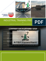 Industrial Training Presentation: BY: (Ahmad Adil Adham Bin Mohmad at Mohammmad (Ce093257) )