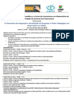CARTAZ EM PDF - IV Seminario Is Pesquisa PP Matematica 2016