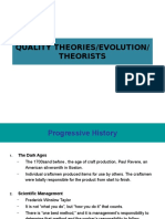 EVOLUTION OF QUALITY THEORIES AND THEIR PIONEERS
