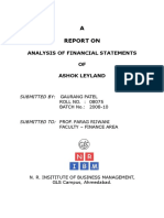 Financial Statement Analysis Report