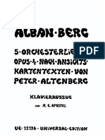 5 Orchesterlieder Berg