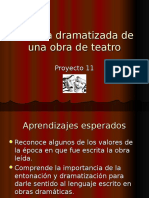 Proyecto 11 Lectura Dramatizada de Una Obra de Teatro