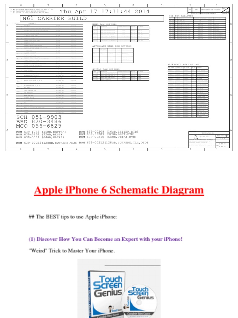 schematic diagram 8 iphone pdf Diagram iPhone Apple 6 Schematic schematic diagram 8 iphone pdf Diagram iPhone Apple 6 Schematic
