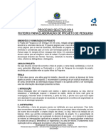 Roteiro Elaboracao Projeto Pesquisa PS2016 - ANEXO I
