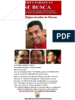 Poster SE BUSCA Sospechoso en primer grado de Homicidio Calificado en Guarulhos