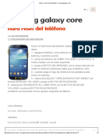 Tutorial - Hard Reset Del Teléfono - Samsung Galaxy Core