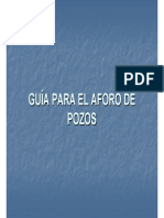 Guía Aforo Pozos