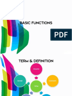 Unit 2: Basic Functions