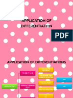 Unit 5: Application of Differentiations