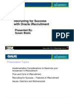 Recruiting For Success With Oracle Irecruitment Presentation PDF