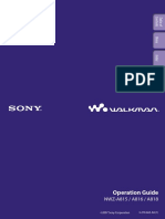 Sony NWZ-A818 Manual