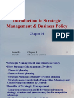Introduction To Strategic Management & Business Policy: Ronaldo Parente Wheelen & Hunger - 10ed 1