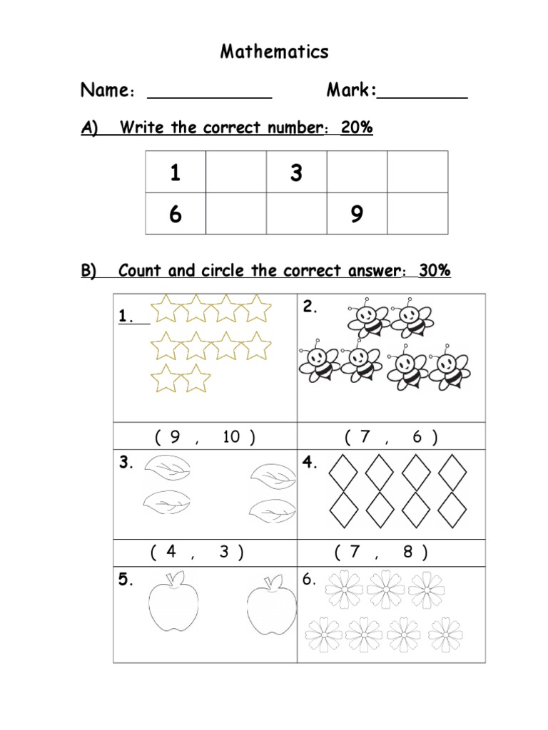 Mathematics Practice Worksheet | PDF
