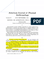 American Journal of Physical Anthropology Volume 2 Issue 3 1919 (Doi 10.1002 - Ajpa.1330020321) Nicolas León - Historia de Antropología Física en México PDF