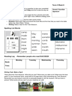 Year 3 Homework Term 2 Week 8