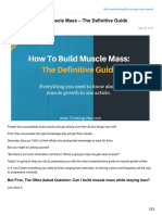 How To Gain Lean Muscle Mass The Definitive Guide