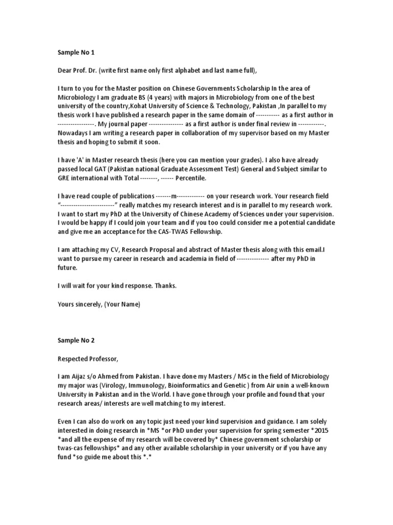 sample letter to a professor asking for phd position