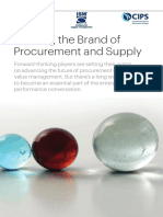 Building the Brand of Procurement and Supply