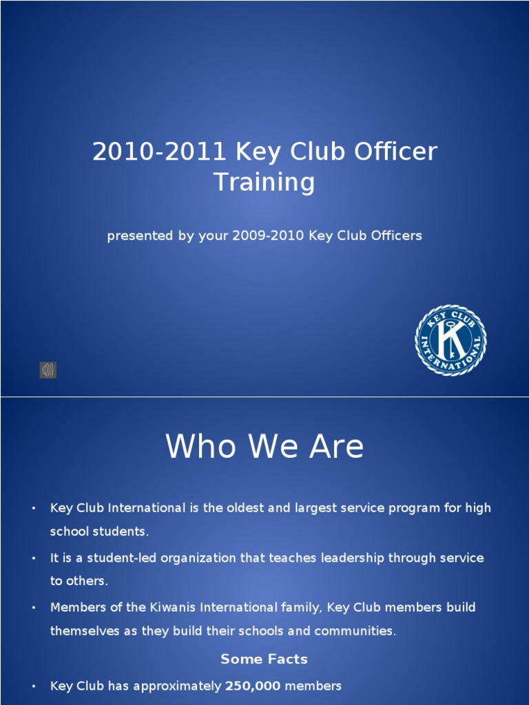 Key Club Officer Training Overview | PDF