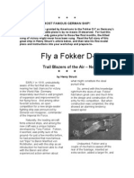 Fokker D7 - A Free-Flight Model Airplane