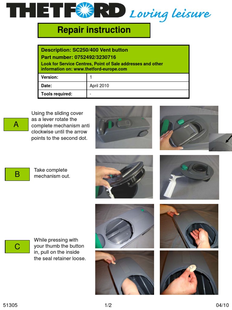 Thetford Repair Manual PDF Electrical Connector Wire