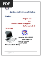 Java Project Report