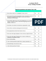 Academic IELTS Essay-Writing Checklist