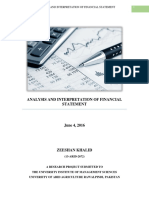 Analysis and Interpretation of Financial Statement