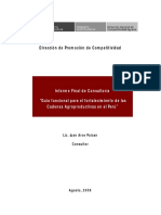 Guía Funcional para El Fortaleciemiento de Las Cadenas Agroproductivas en El Perú