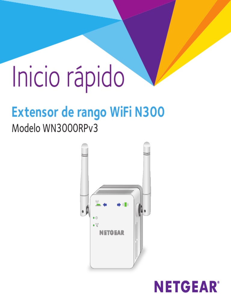 Netgear WN3000RPv3 Manual | Punto de acceso inalámbrico | Wifi