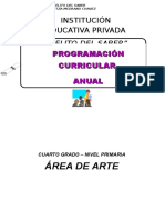 Programación Curricular Anual Oficial de Educacion Artistica