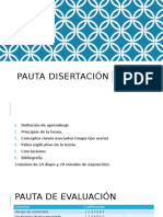 pauta disertación fundamentos