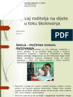 Uticaj Roditelja Na Dijete U Toku Skolovanja