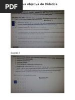 Prova Objetiva de Didática