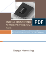 Energy Harvesting using piezoelectric thin-film cantilever MEMS