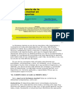 La fortaleza mental, clave del éxito deportivo