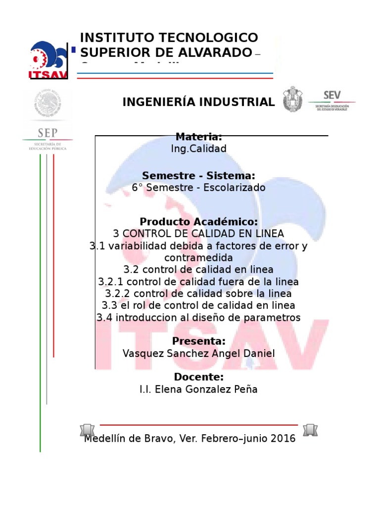 Control de Calidad en Ingeniería Industrial | PDF | Informática ...
